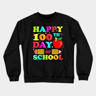 100th Day Student Kids 100 Days Of School Boys Crewneck Sweatshirt